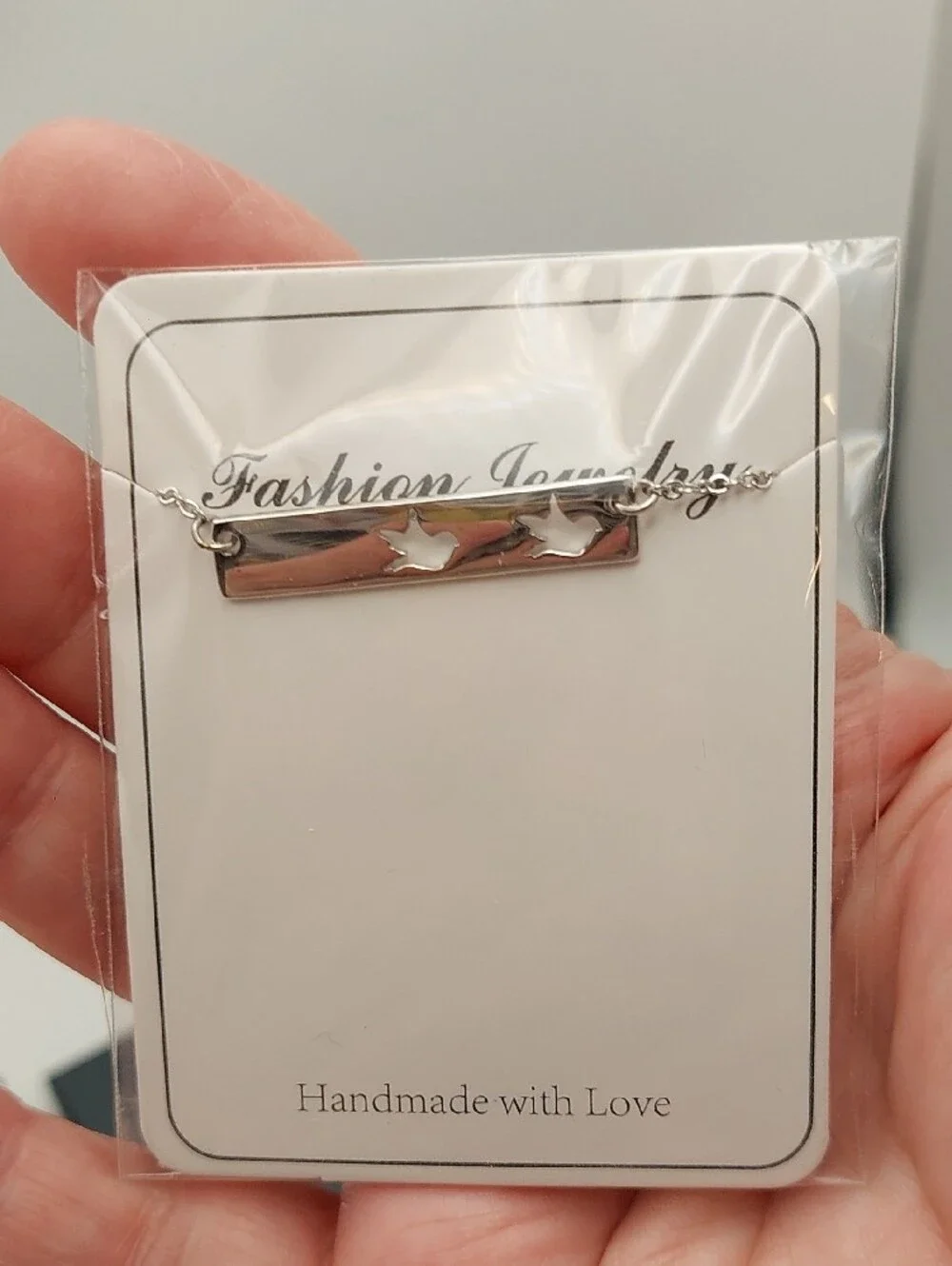 VR Silver NIB 3 Mother/Daughter LOVE Dainty Bird Necklaces
